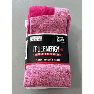 True Energy Infrared Technology Over The Calf Socks 2 Pair Size Small/Medium NEW